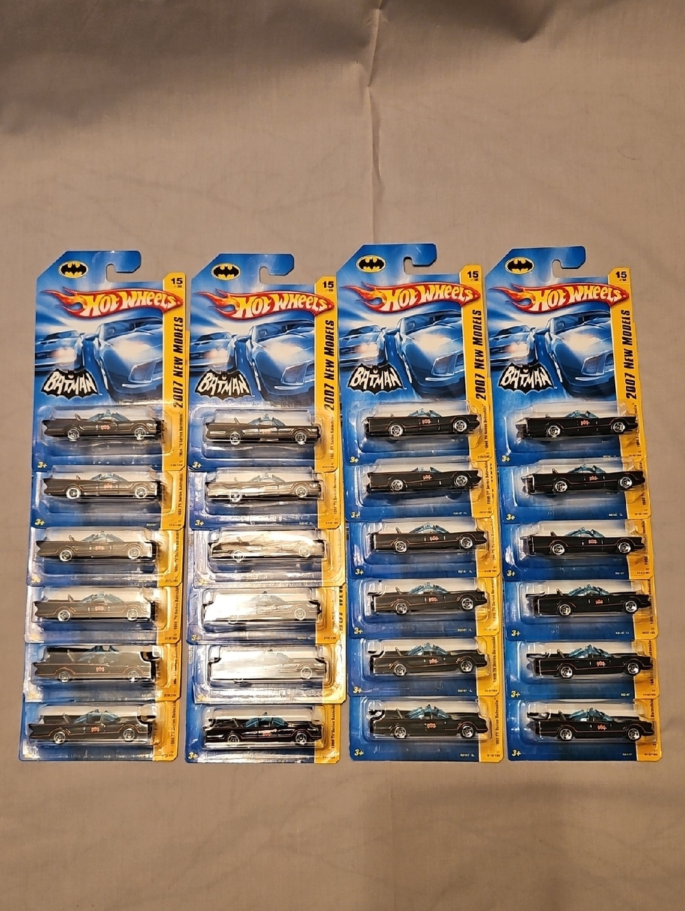 Qty. 24 2007 Hot Wheels 1966 TV Series Batmobile New Models Smooth Grill